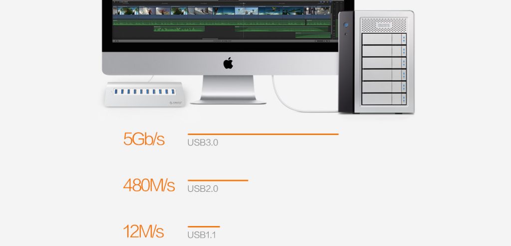 هاب 10 پورت USB 3.0