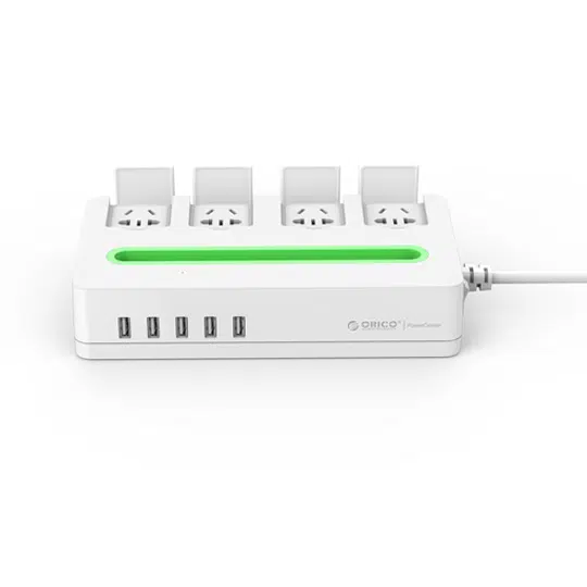 چند شاخه برق و شارژر استندی ORICO DST-4A5U