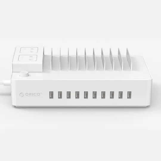شارژر 10 پورت و چند شاخه برق ORICO MPC-2A10U