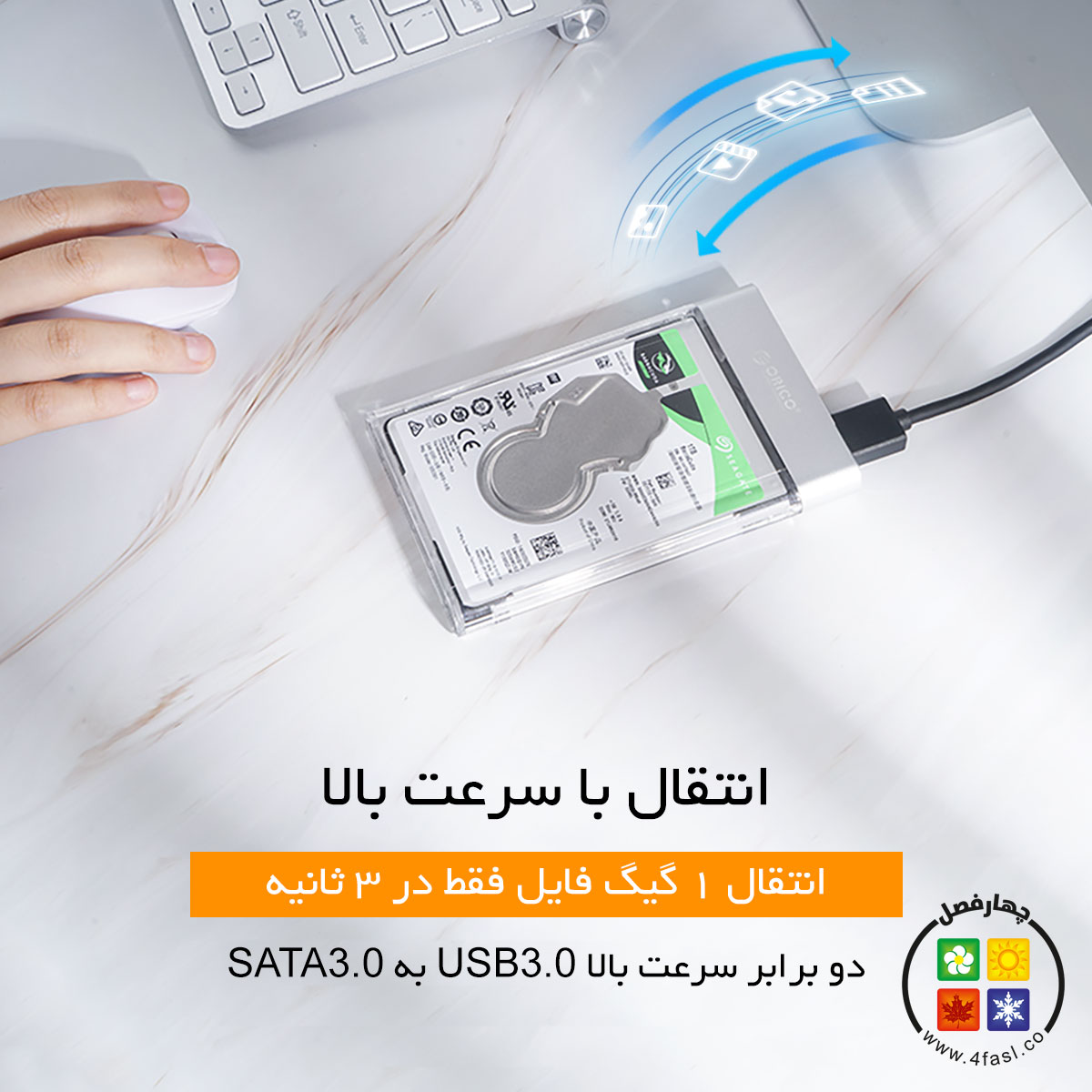 باکس SSD و هارد 2.5 اینچ