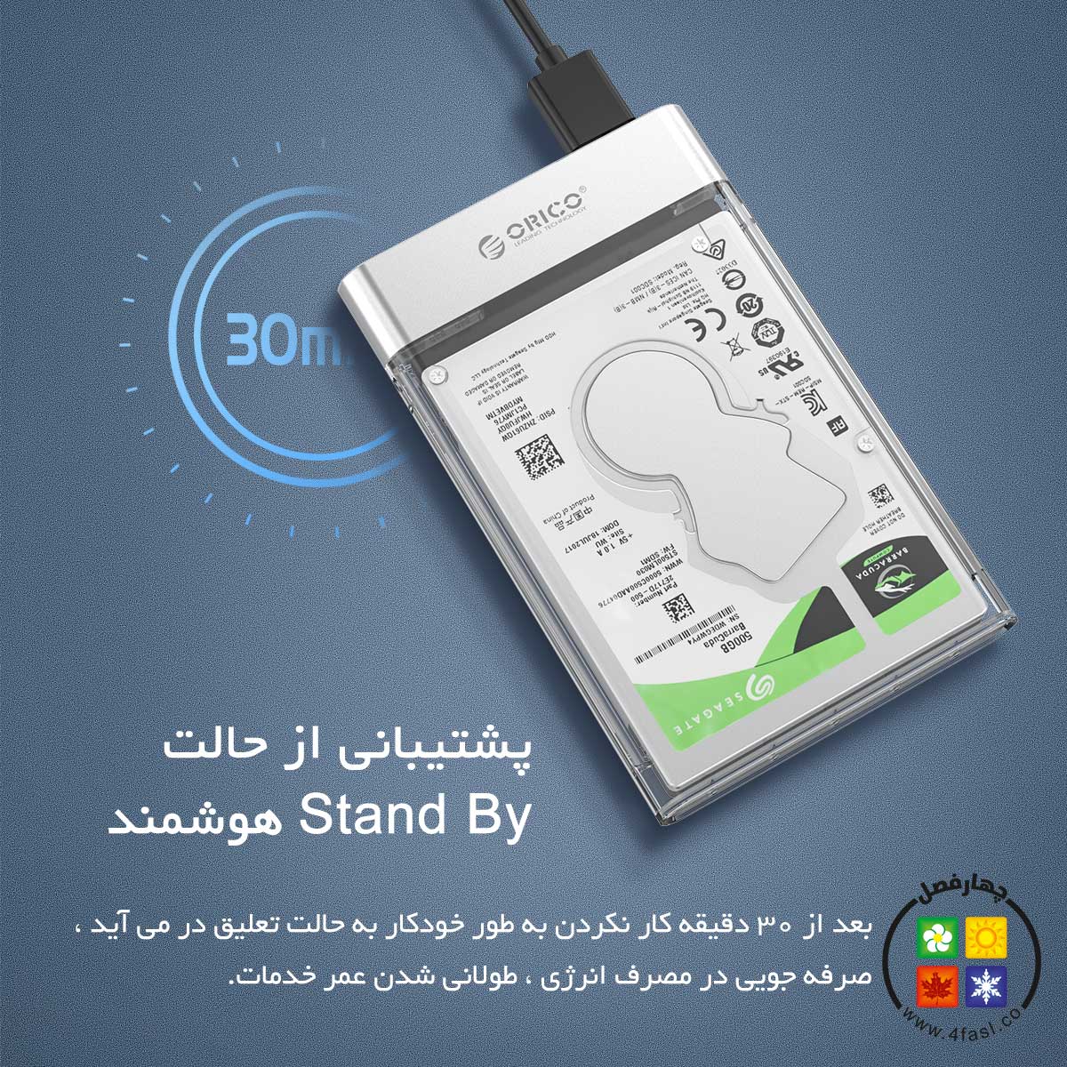 باکس SSD و هارد 2.5 اینچ