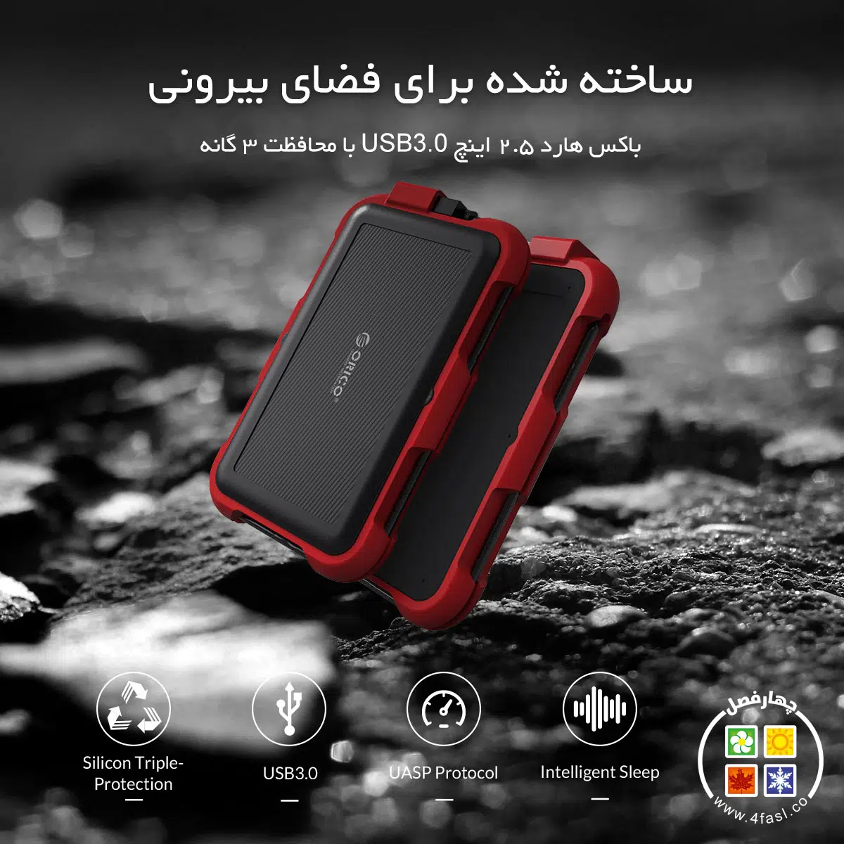 باکس هارد ضد آب و ضد ضربه