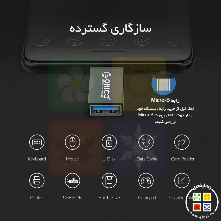 تبدیل Micro-B به USB3.0