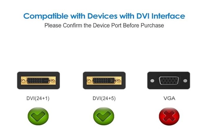 کابل DVI در مقابل VGa