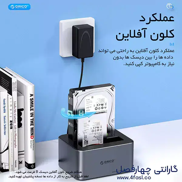 قابلیت کلون آفلاین در داک SSD اوریکو مدل 6656C3-C