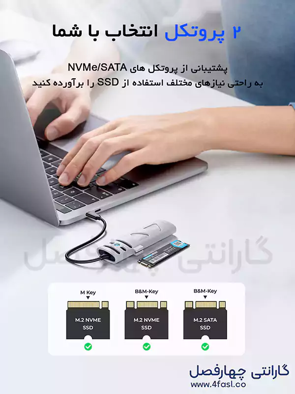 پشتیبانی باکس اوریکو مدل ORT1M2-G2 از NVMe/NGFF 