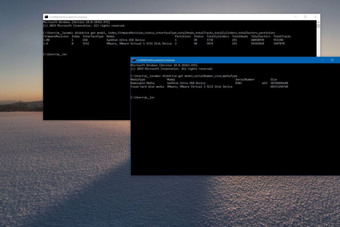 تشخیص SSD یا HDD با دستور WMIC