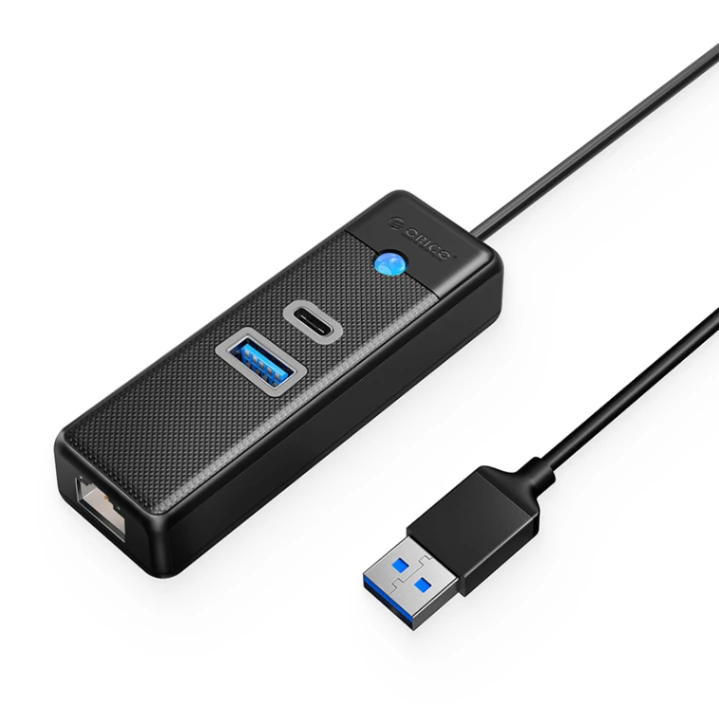 هاب 3 پورت USB3.0 با شبکه مدل PWCUR-U3-10