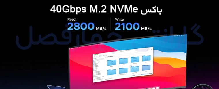 ویژگی های باکس M.2 NVMe SSD شفاف اوریکو مدل TCM2-G20