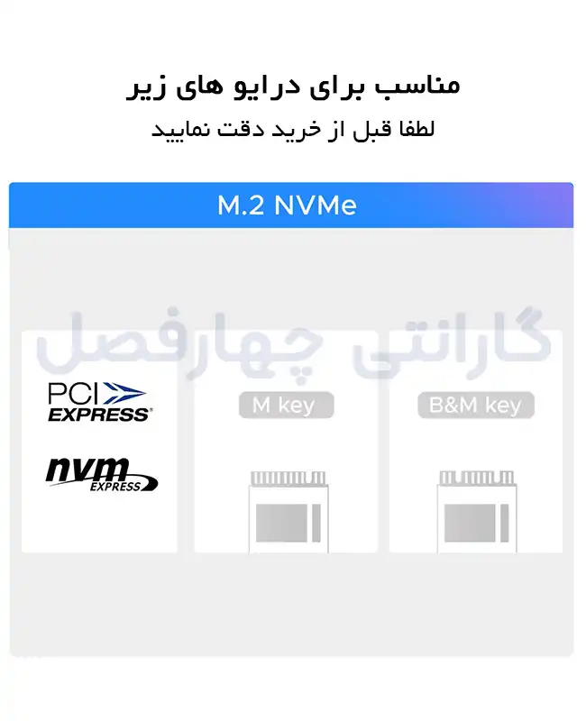 ذخیره ساز 4 سینی M.2 NVMe SSD