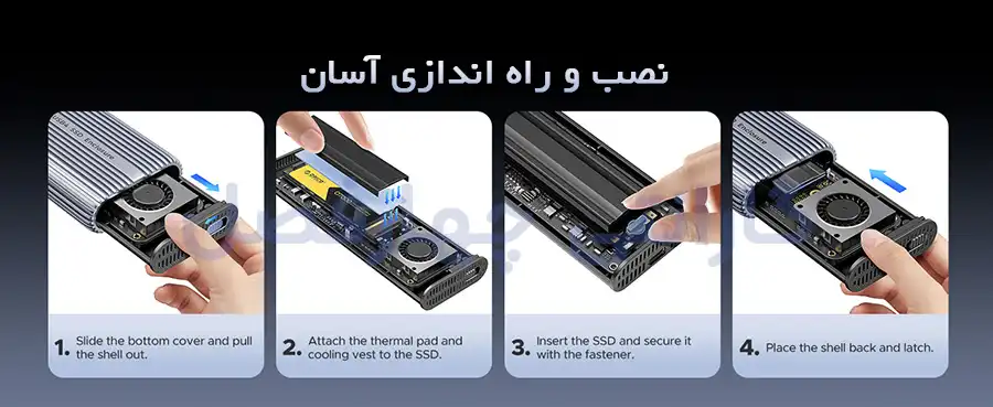 نصب و راه اندازی باکس M.2 NVMe