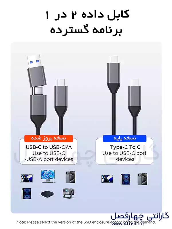 کابل داده 2 در 1 مدل مدل AXM2S-G2-V1