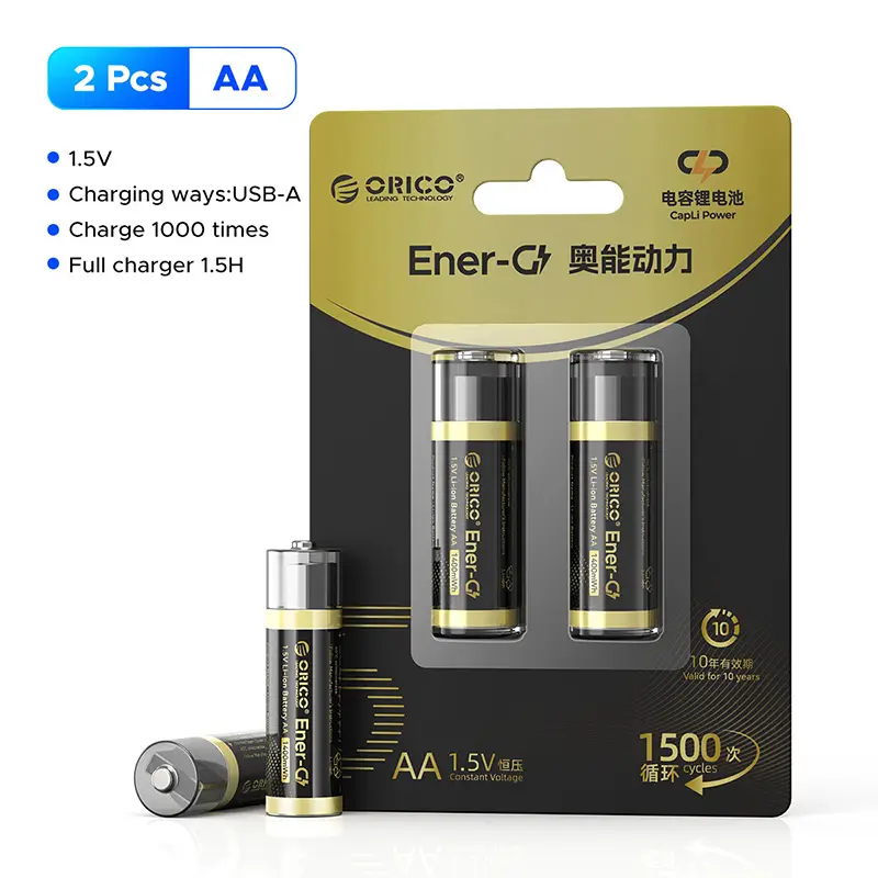 اتری لیتیومی قابل شارژ اوریکو مدل EG5A-UN-2PK-BP