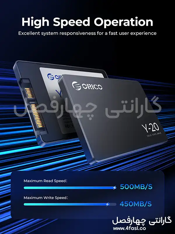حافظه SSD اینترنال 2.5 اینچ اوریکو مدل Y20-2TB