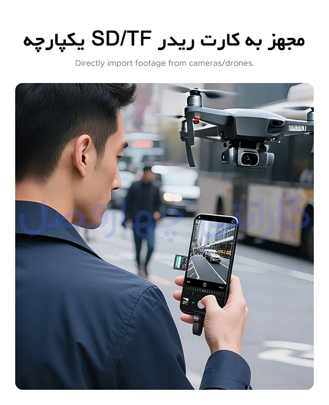 حافظه SSD اکسترنال BookDrive اوریکو مدل P10PRO‑512G مجهز به کارت خوان