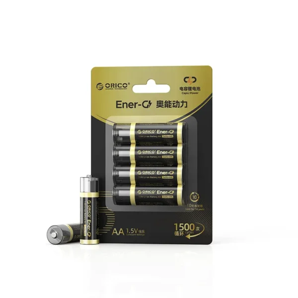 باتری قلمی قابل شارژ USB اوریکو مدل EG5A‑UN‑4PK‑BP ظرفیت 1400mAh بسته 4 عدد
