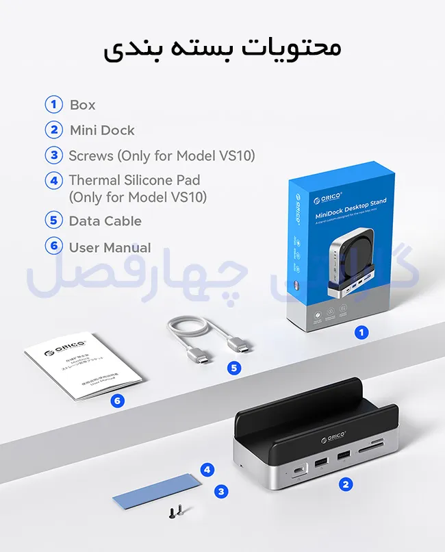 مزایای خرید داک استیشن 10 پورت USB-C اوریکو مدل VS10  
