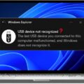 خطای شناسایی نشدن USB در ویندوز روی لپتاپ